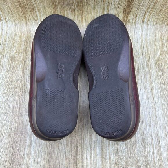 SAS Twin Mulch Women's Size‎ 11 WW Brown Leather Walking Shoes Sneakers Slip On - Picture 8 of 10